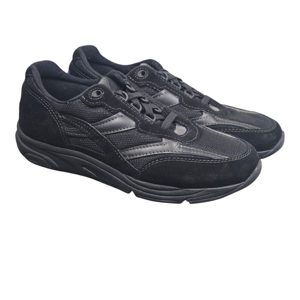 SAS Tour Mesh Lace Up Walking Sneakers Black Made in USA Narrow Women's 9 N